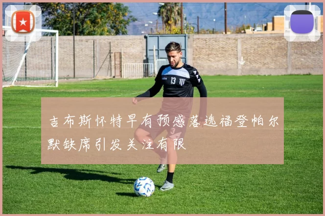 吉布斯怀特早有预感落选福登帕尔默缺席引发关注有限
